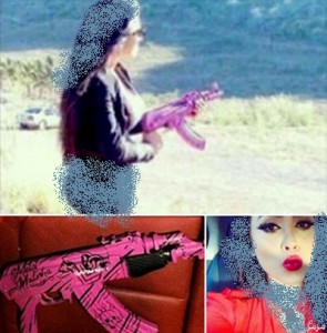 زعيمة فرقة اغتيالات مكسيكية سلاحها وردي