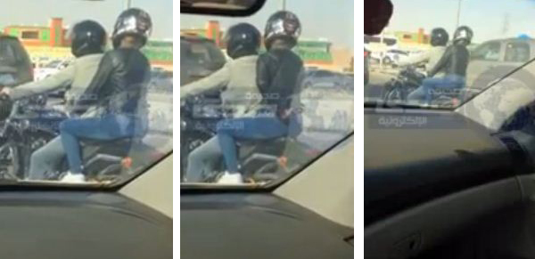 فيديو فتاة تركب دراجة نارية خلف شاب في الرياض