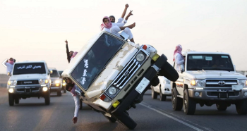 مفحطين سعوديين في قائمة واشنطن بوست